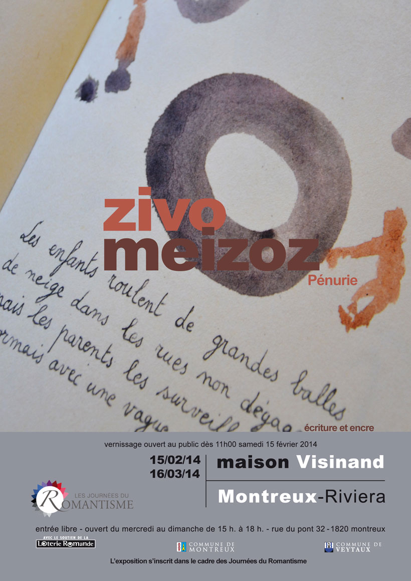 Exposition Zivo – Meizoz /// Vernissage /// Maison Visinand /// 15 Février /// 11H
