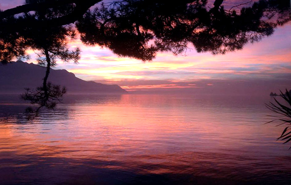 Montreux | Coucher de soleil sur le lac
